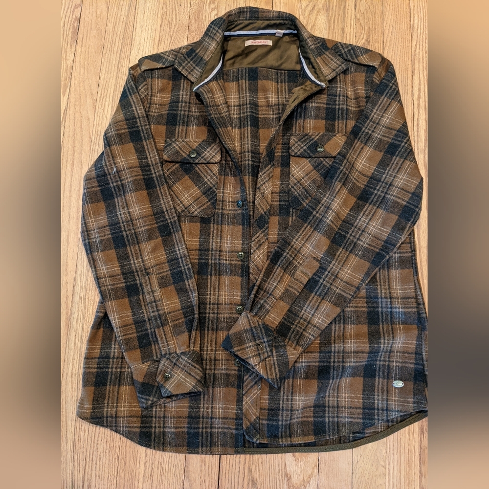 Jeremiah wool blend shirt size L